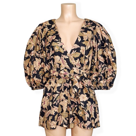 AMALIE THE LABEL x SHOWPO Emerita Playsuit, Kora Print, 10 (US) - Picture 2 of 8